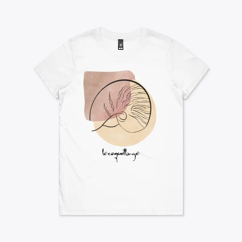 Line Art Shell T-Shirt in Ultra Premium 