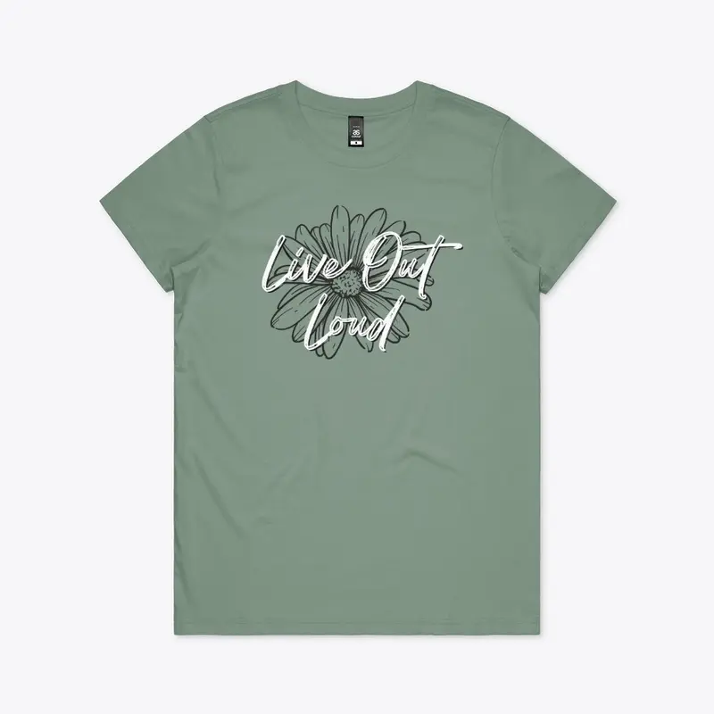 Live Out Loud Ultra Premium Floral Tee