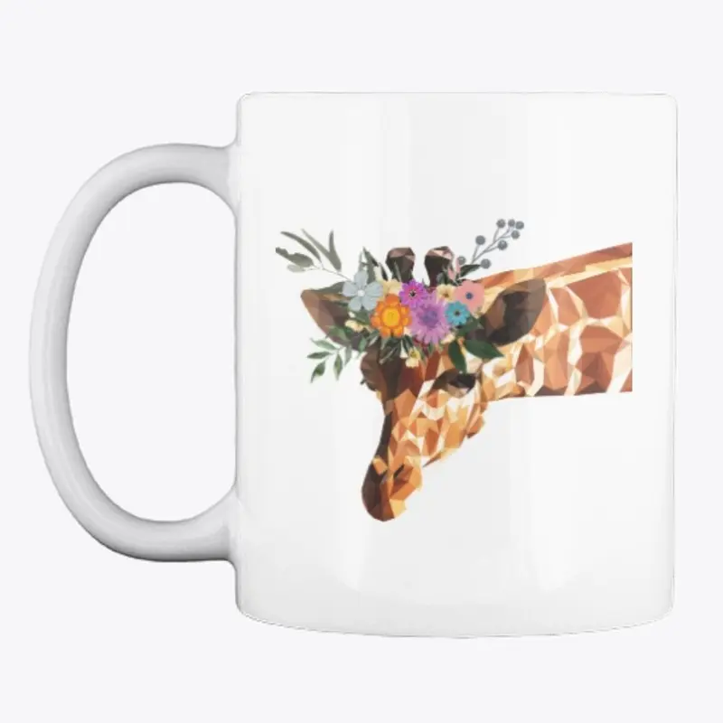 Floral Giraffe Born To Stand Out Mug