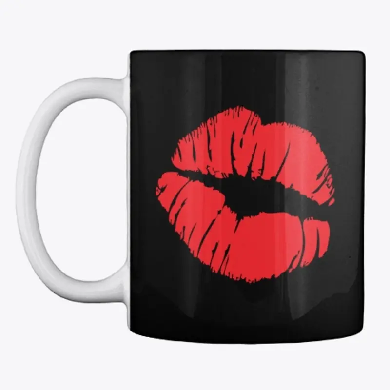 Red Kiss Lipstick Coffee Mug