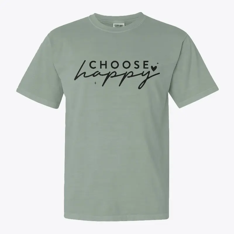 Choose Happy Quote Long Sleeve T-shirt