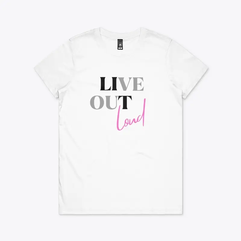 Live Out Loud Plink Gray Ultra Premium T