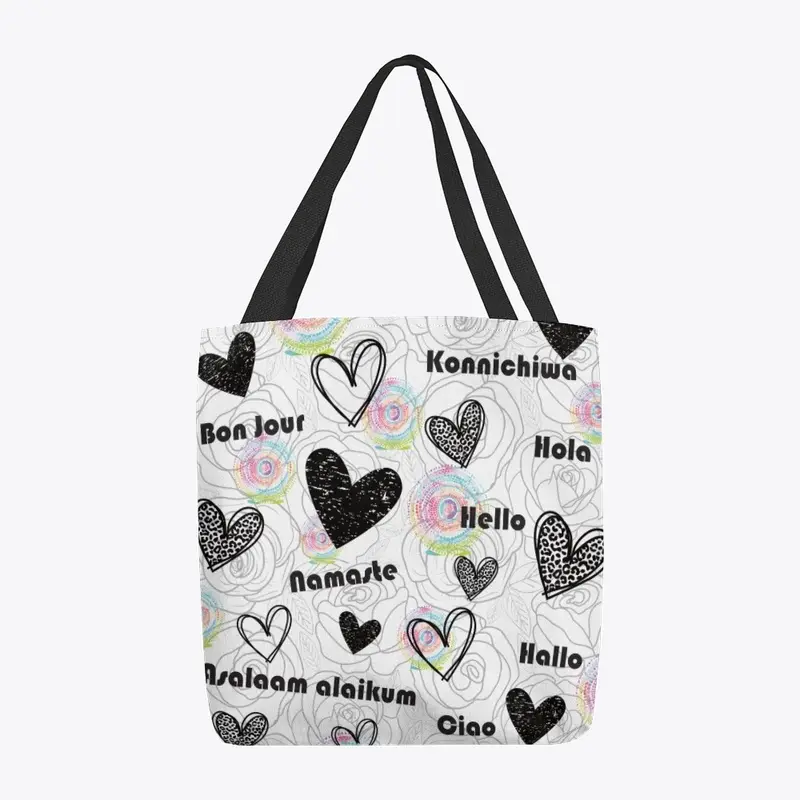 Multilingual "Hello" Tote Bag.